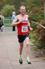 Lee Bennett (Elswick Harriers) finishing the Brampton to Carlisle 10 mile Road Race. Photo: David T. Hewitson/Sports for All Pics